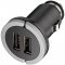 Dual USB aut�s t�lt� 12V/24V 2,1A 2x USB szivargy�jt� fekete