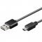 Mini-USB t�lt�k�bel TING H�rstift kb.100cm fekete