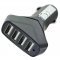 KFZ USB t�lt�adapter 4 port 6,0A Auto-ID fekete