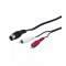 Audio-video k�bel 1,5m 5-t�s DIN csatlakoz� > 2x RCA (cinch) csatlakoz�
