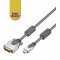 HDMI - DVI-D k�bel 5,0m HDMI dug� DVI-D dug� 24+1 Single Link aranyozott �rintkez�k f�mh�zas