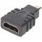 High Speed HDMI adapter HDMI A aljzat micro-HDMI D dug� Ethernet ARC 3D aranyozott �rintkez�k