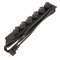 6-fach k�lt�ri eloszt� fed�llel fekete IP44 1,5mm