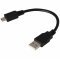 USB 2.0 Hi-Speed k�bel USB A - USB Mini B 15cm fekete
