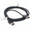 USB 2.0 hosszabb�t�k�bel A dug� - A aljzat 1,8m dupla �rny�kol�s� fekete