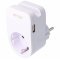 Arcas Schuko 1x h�l�zati adapter 230V 2x USB telefon-tart� 16A 3680W feh�r