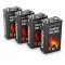 ABSINA 9V 6LR61 hagyom�nyos elem 4db/csomag alk�li
