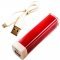 Helyettes�t� akku powerbank 5V 2200mAh piros Micro-USB k�bellel Li-Ion
