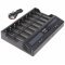 Helyettes�t� akku 8 csatorn�s Li-Ion gyors t�lt� 3,6V 3,7V NiMH