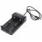 Keeppower C2 USB t�lt� akkukhoz 2x1A 4,2V fekete Li-Ion