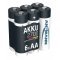 Ansmann Typ 2700 AA Mignon ceruza akku 1,2V 2700mAh 6db/csomag NiMH