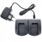 Helyettes�t� akku Sennheiser BA2015 gyorst�lt� 2x Micro-USB 2A PDA �s MP3 kompatibilis