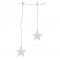 Konstsmide LED f�nyf�gg�ny 8 plexicsillag O11cm melegfeh�r 3V 1,05m 6,05m 4452-103