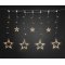 Konstsmide LED f�nyf�gg�ny csillagokkal 77 LED borosty�ns�rga 4,5V IP44 4046-803