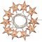 Lotti LED dekor csillag f�nyf�z�r 42438 10 LED melegfeh�r 1,35m elemes 3x AA Mignon ceruza