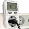 Heitech Digit�lis energiak�lts�g-m�r� konnektoros LCD kijelz�s fogyaszt�sm�r�