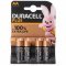 Duracell AA LR6 1,5V alk�li elem 4db/csomag