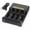 Nitecore CI4 intelligens 4-f�szkes gyorst�lt� USB-C t�lt�port Li-Ion NiMH NiCd t�lt�