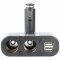 Aut�s szivargy�jt� eloszt� 2x aljzat + 2x USB 12-24V 3A 5V 850mA