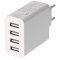 AccuCell USB t�lt� 5,0A 4 portos Auto-ID feh�r