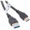USB Type C (USB-C) - USB A (USB-A 3.0) adatk�bel 1,0m hossz� csatlakoz� fekete
