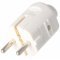 Schuko v�d��rintkez�s dug� feh�r IP44 16A 250V h�z�scsillap�t�ssal