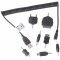 Univerz�lis USB t�lt�k�bel mobiltelefonhoz 7 adapterrel