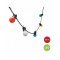 Velamp COLOUR kiterjeszthet� IP44 LED f�nyf�z�r 15m 20 sz�nes G50 izz� fekete k�bel