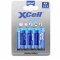 XCell alk�li elem, AA, LR6, k�rnyezetbar�t csomagol�s, 4 db-os bubor�kcsomagol�s