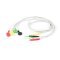 Medlinket orvosi EKG k�bel 5-�g� DIN csatlakoz�val nyom�gomb 61cm OEM 008-0322-01 REF EC024S5I