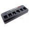 Axcom 6 �ll�s� asztali t�lt� Motorola DP1400 CP040 CP150 R2 r�di�k