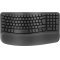 Logitech Wave Keys ergonomikus vezet�k n�lk�li billenty�zet DE grafit Bluetooth Logi Bolt USB-C