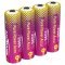 Ansmann Pure Power Mignon ceruza AA akku 1,5V min.3250mAh t�p.3500mAh 4db/csomag Li-Ion