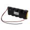 Helyettes�t� akku NC D (g�li�t) 6V 4000mAh akkupakk 165x34x63mm 0,75kg 30cm k�bel