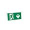 TAURAC plexi�veg lap Melbourne LED biztons�gi/ment�jelz� A203-O (ny�l lefel�) 315x160mm