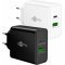 Goobay Multi Fast Charger 45W USB-C PD GaN dupla gyorst�lt� feh�r 1x USB-C 1x USB-A