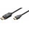 DisplayPort-HDMI k�bel 8K/60Hz 1m essential
