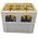Elemtart� l�da, rekesz 1-12db mignon LR6,AA,ceruza elem, akku t�rol�s�hoz feh�r, egyedi felirattal