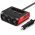3 rekeszes auts szivargyjt eloszt 4db USB porttal 12V/24V, 5V/2.4A - Kirusts!