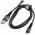 Lightning - USB-A szvetkbel fmcsatlakozval (fmszrke/ezst), 1m
