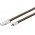 Goobay Micro USB t�lt�- �s szinkroniz�l� k�bel 1m fekete-barna b�r bevonat ez�st csatlakoz�
