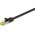 Goobay RJ45 patchk�bel CAT6A S/FTP (PiMF) 500MHz CAT7 magk�bellel fekete LSZH CU 0,25m