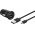 Goobay Micro USB aut�s t�lt�k�szlet 12W 2 USB csatlakoz� 1m fekete