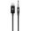 Goobay Lightning audio k�bel Apple kompatibilis 3,5mm 1m fekete