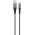 Goobay Micro-USB-USB-A textilk�bel 2m 2,1A 10,5W spacegrau/ez�st