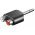 Goobay audio adapter 6,35mm sztere� jack dug� 2x RCA (cinch) aljzat