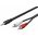 Goobay audio adapterk�bel 3,5mm sztere� jack 2x RCA (cinch) dug� 10m