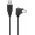 Goobay USB-A USB-B k�bel 90� 2m USB 2.0 480 Mbit/s