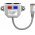 Goobay RJ45 Y-Adapter h�l�zati k�beloszt� 1x8-t�l 2x8 t�s 15 cm