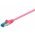 Goobay CAT 6A patchk�bel S/FTP 2m magenta LSZH